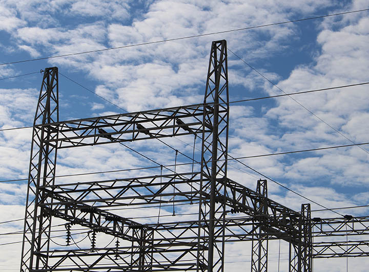 Substation at OPPD's North Omaha Station power plant in 2016