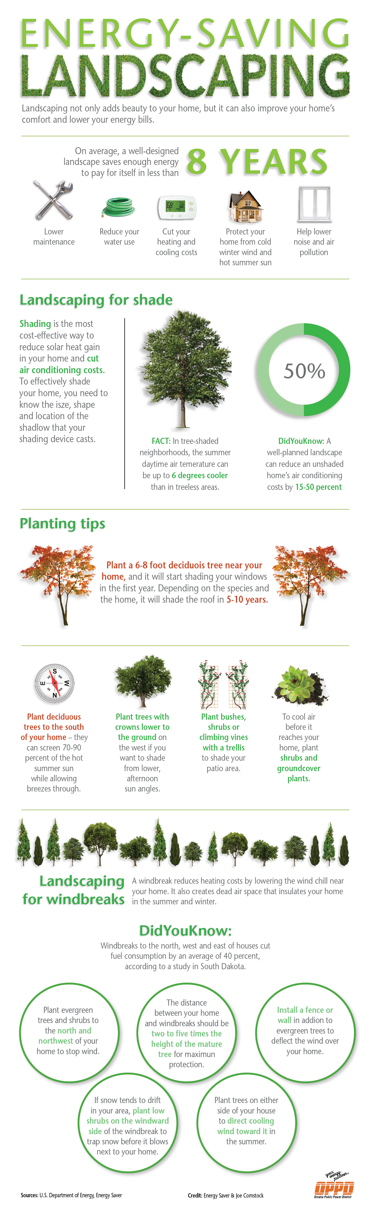 energy savings landscaping