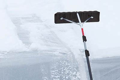 use a roof rake