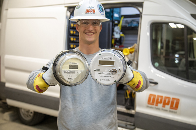Smart meters will provide outage information to OPPD, which means you won't have to call to report an outage.