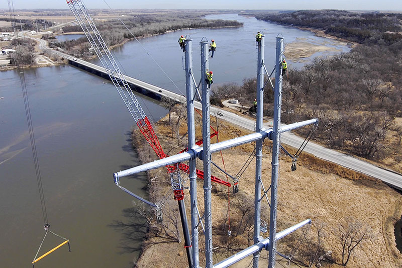 This structure will support high-voltage transmission lines strung over the Platte River near Louisville. The Integrated System Plan will consider generation sources along with transmission and distribution infrastructure and “demand-side management.”